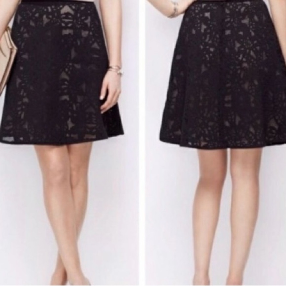 NWT Ann Taylor Lace Florence A-line Skirt SZ 4P🖤